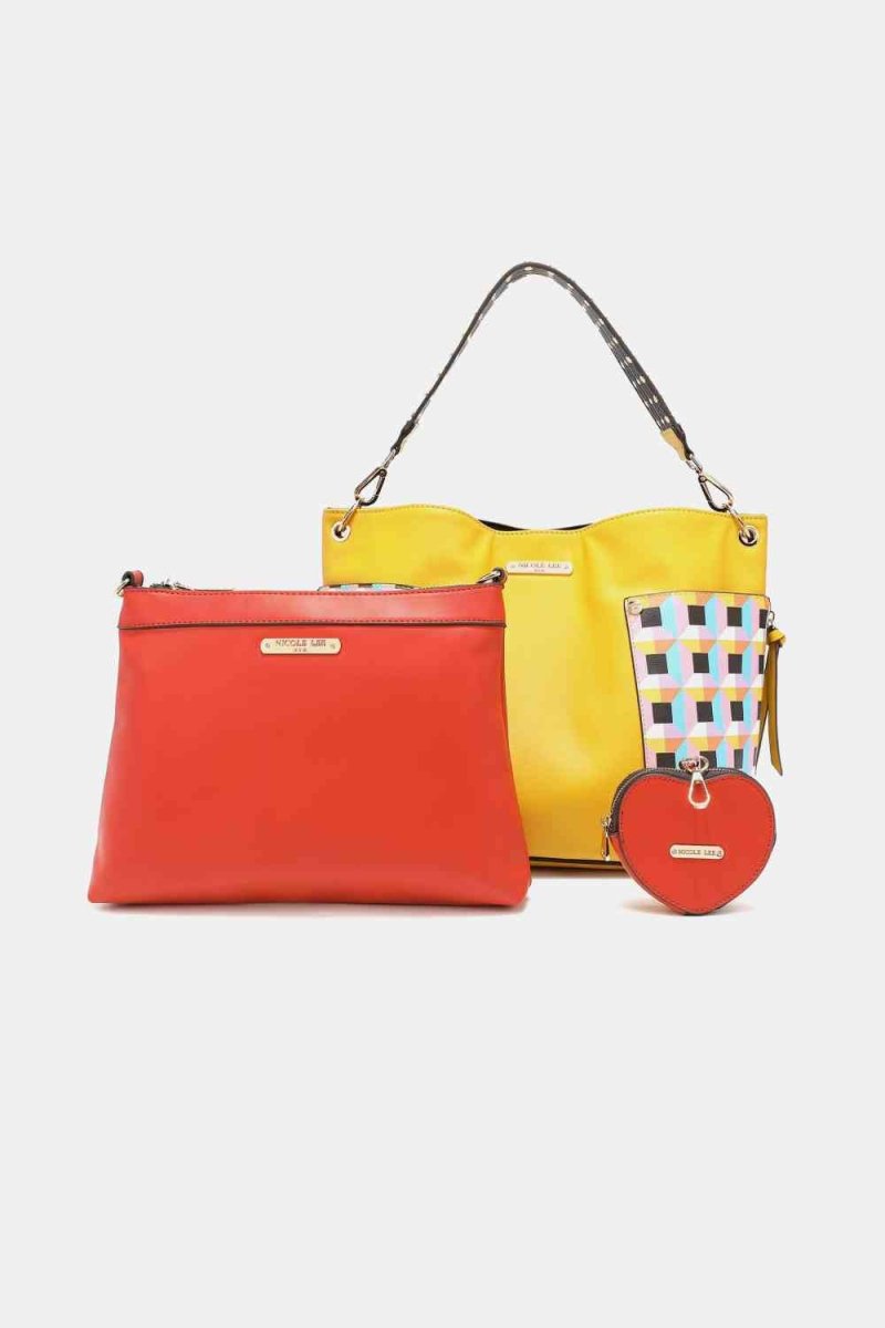 Nicole Lee USA Handbag Set: Shoulder, Crossbody & Coin Pouch - TGC Boutique - Handbags