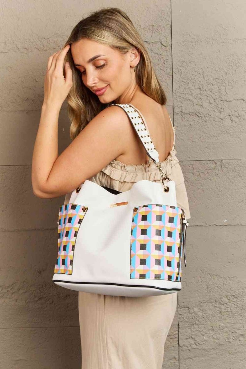 Nicole Lee USA Handbag Set: Shoulder, Crossbody & Coin Pouch - TGC Boutique - Handbags