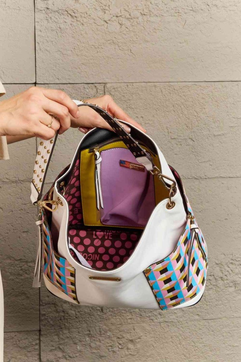 Nicole Lee USA Handbag Set: Shoulder, Crossbody & Coin Pouch - TGC Boutique - Handbags