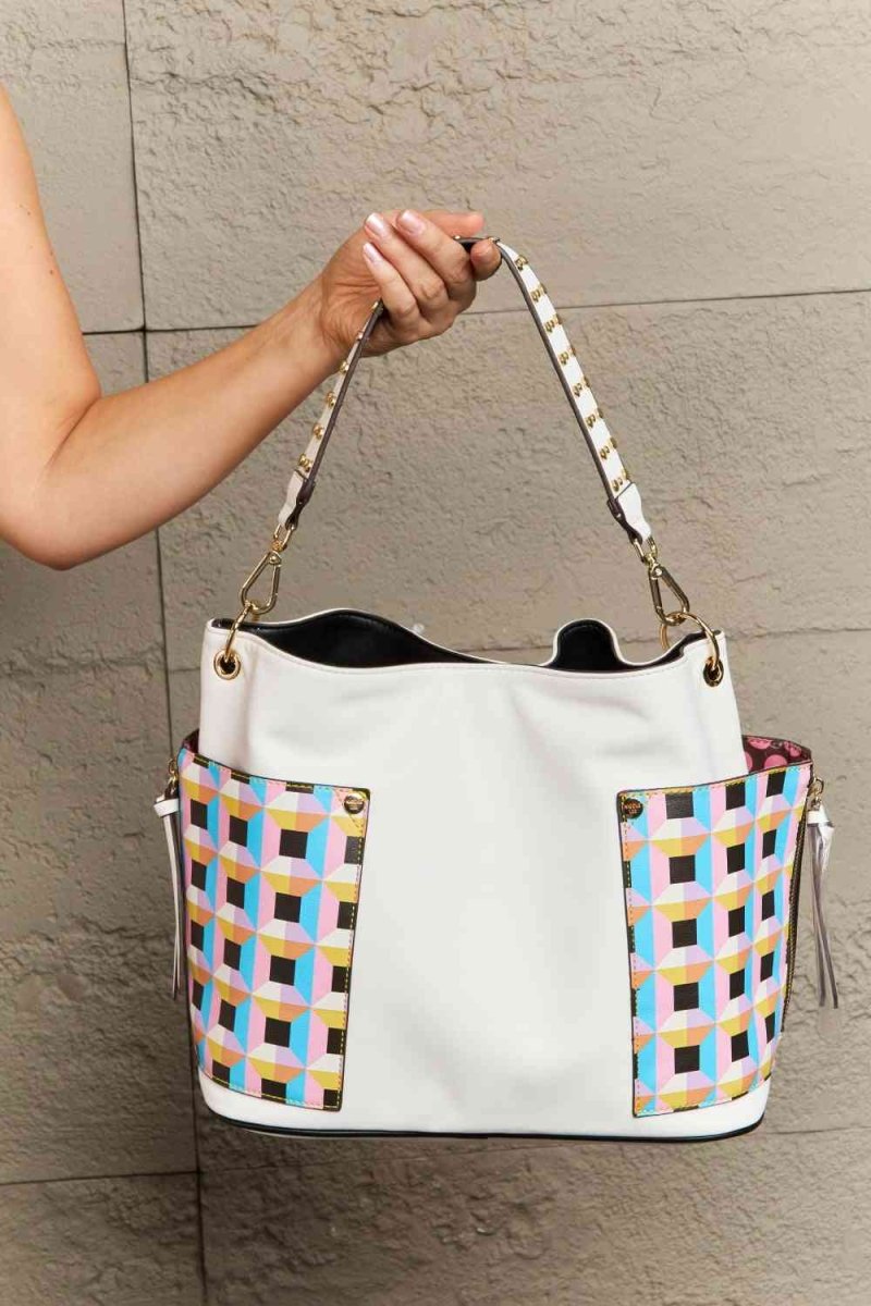 Nicole Lee USA Handbag Set: Shoulder, Crossbody & Coin Pouch - TGC Boutique - Handbags
