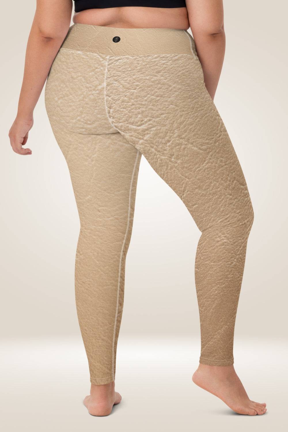 Nude Faux Leather Leggings - TGC Boutique - Leggings