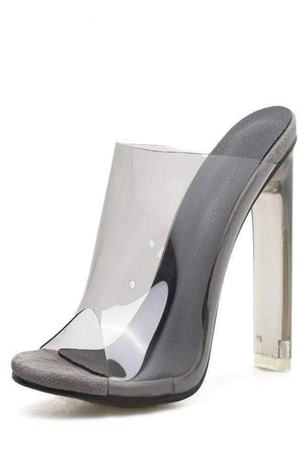 Open Toe Lucite Clear High Heel Sandals - TGC Boutique - High Heel Sandals