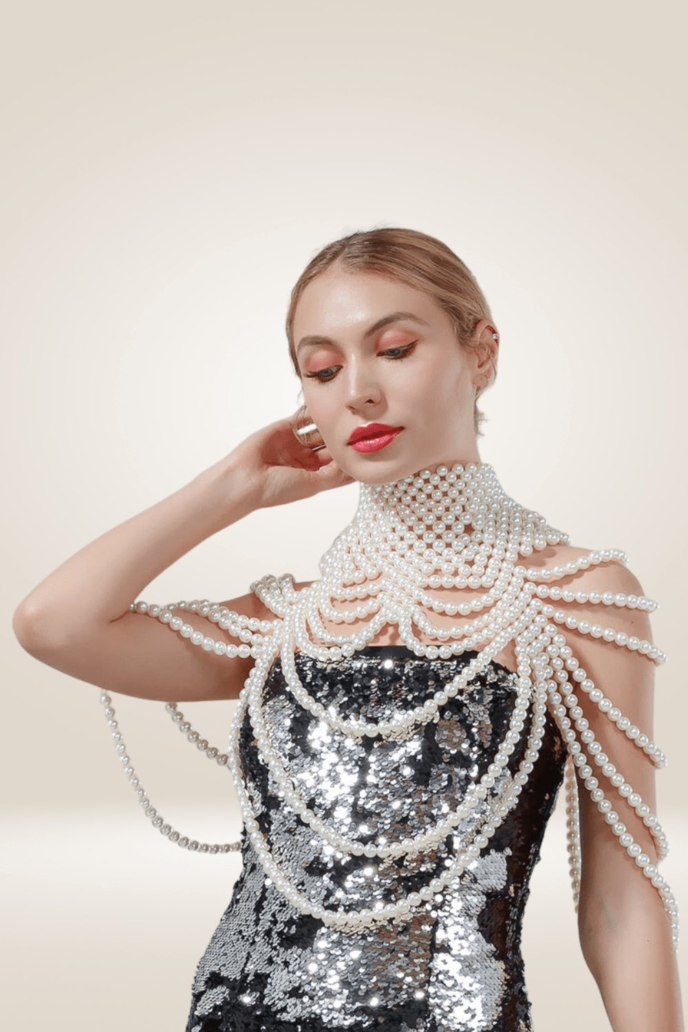 Pearl Body Chain Long Necklaces - TGC Boutique - Body Necklace