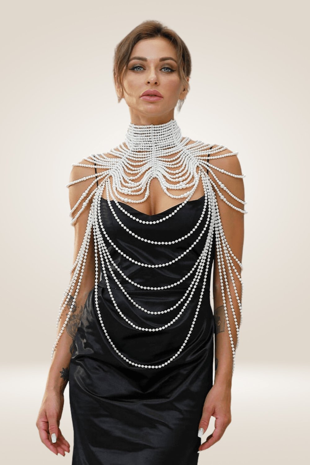 Pearl Body Chain Shawl Necklaces - TGC Boutique - Body Necklace