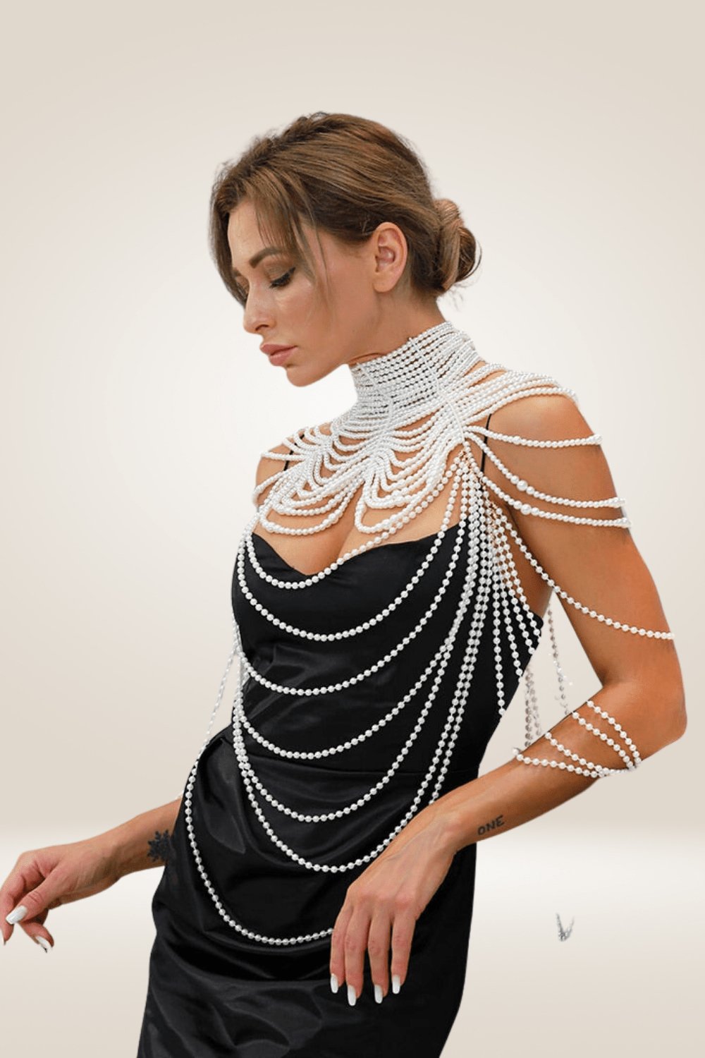 Pearl Body Chain Shawl Necklaces - TGC Boutique - Body Necklace