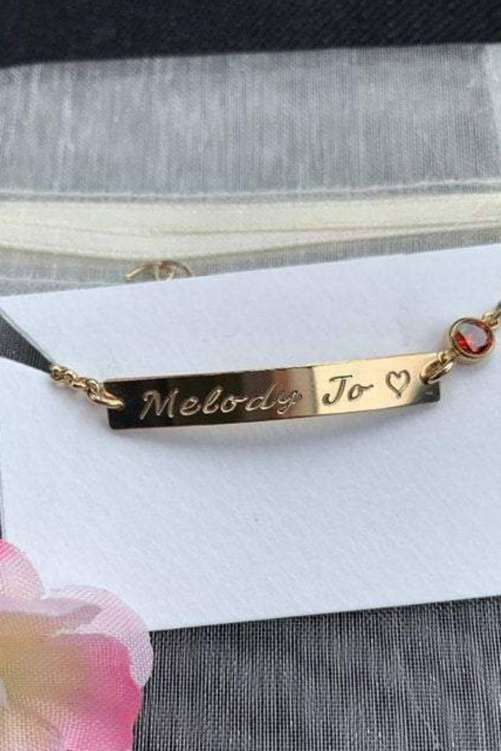Personalized Baby Name Bracelet - TGC Boutique - Baby Name Bracelet
