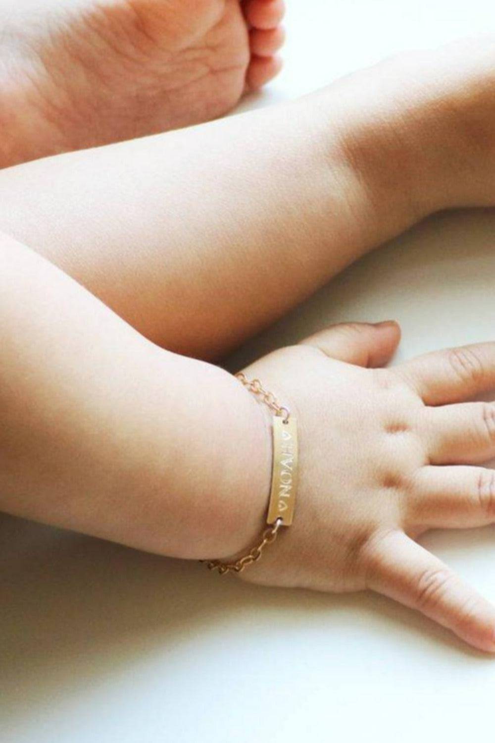 Personalized Baby Name Bracelet - TGC Boutique - Baby Name Bracelet