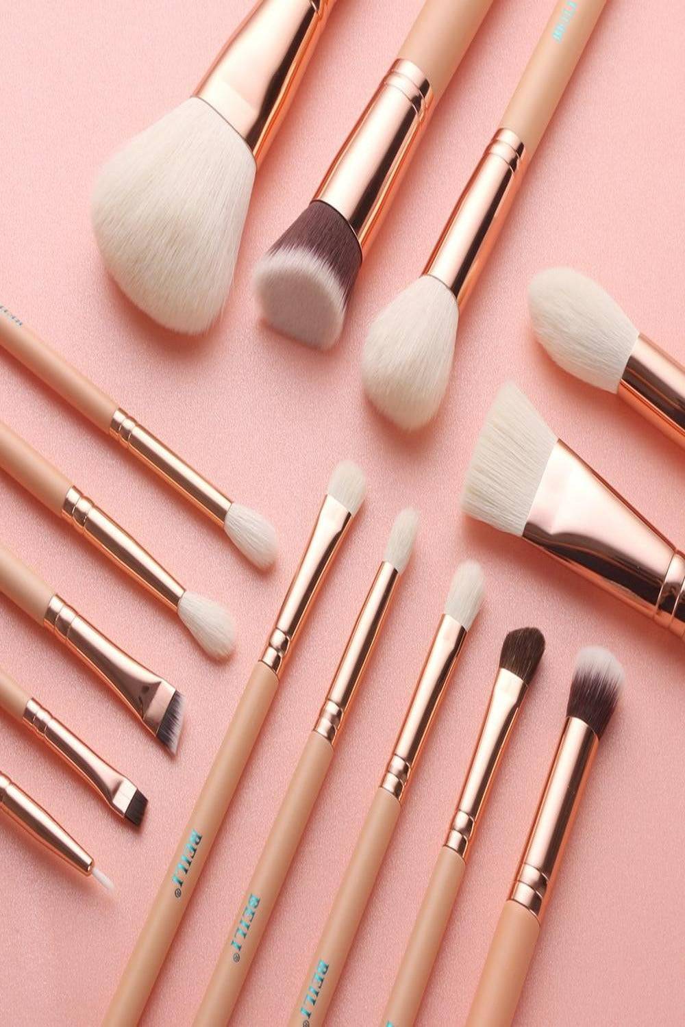 Pink Rose Gold Blending Makeup brush Set - 15 Pack - TGC Boutique - Makeup Brush Set