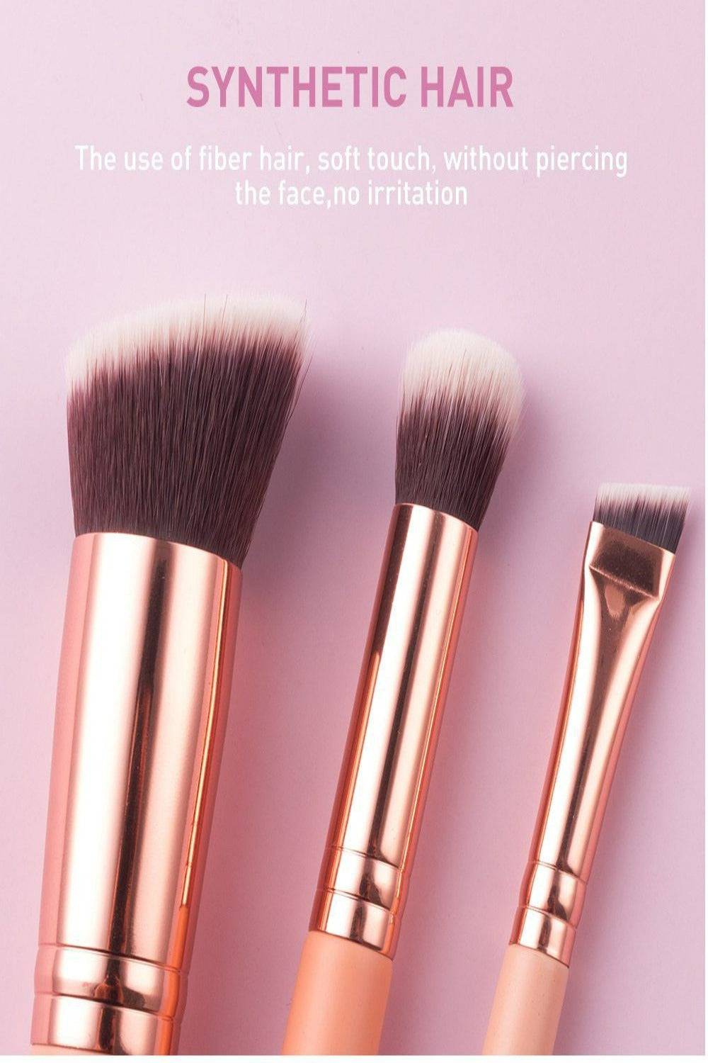 Pink Rose Gold Blending Makeup brush Set - 15 Pack - TGC Boutique - Makeup Brush Set
