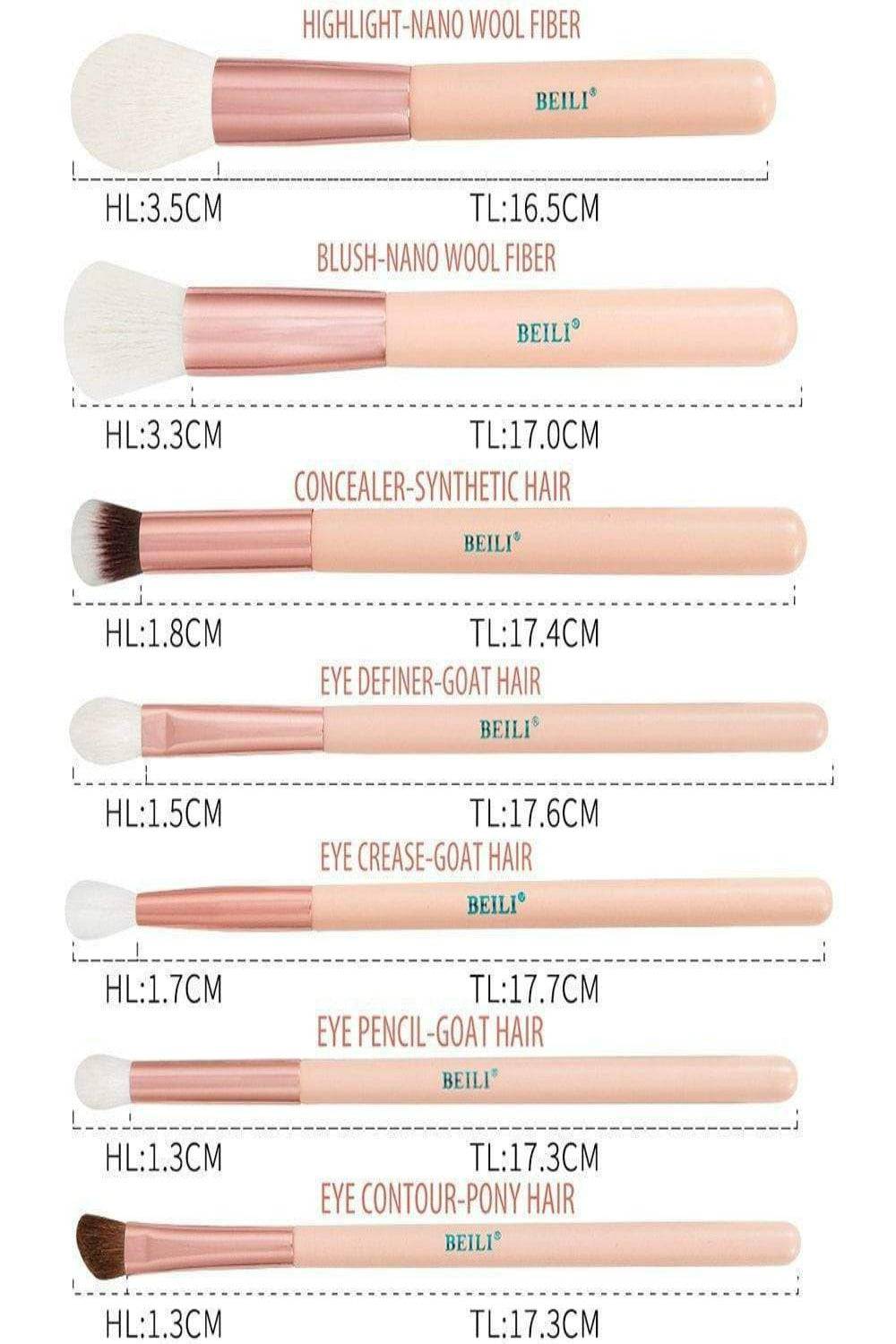 Pink Rose Gold Blending Makeup brush Set - 15 Pack - TGC Boutique - Makeup Brush Set