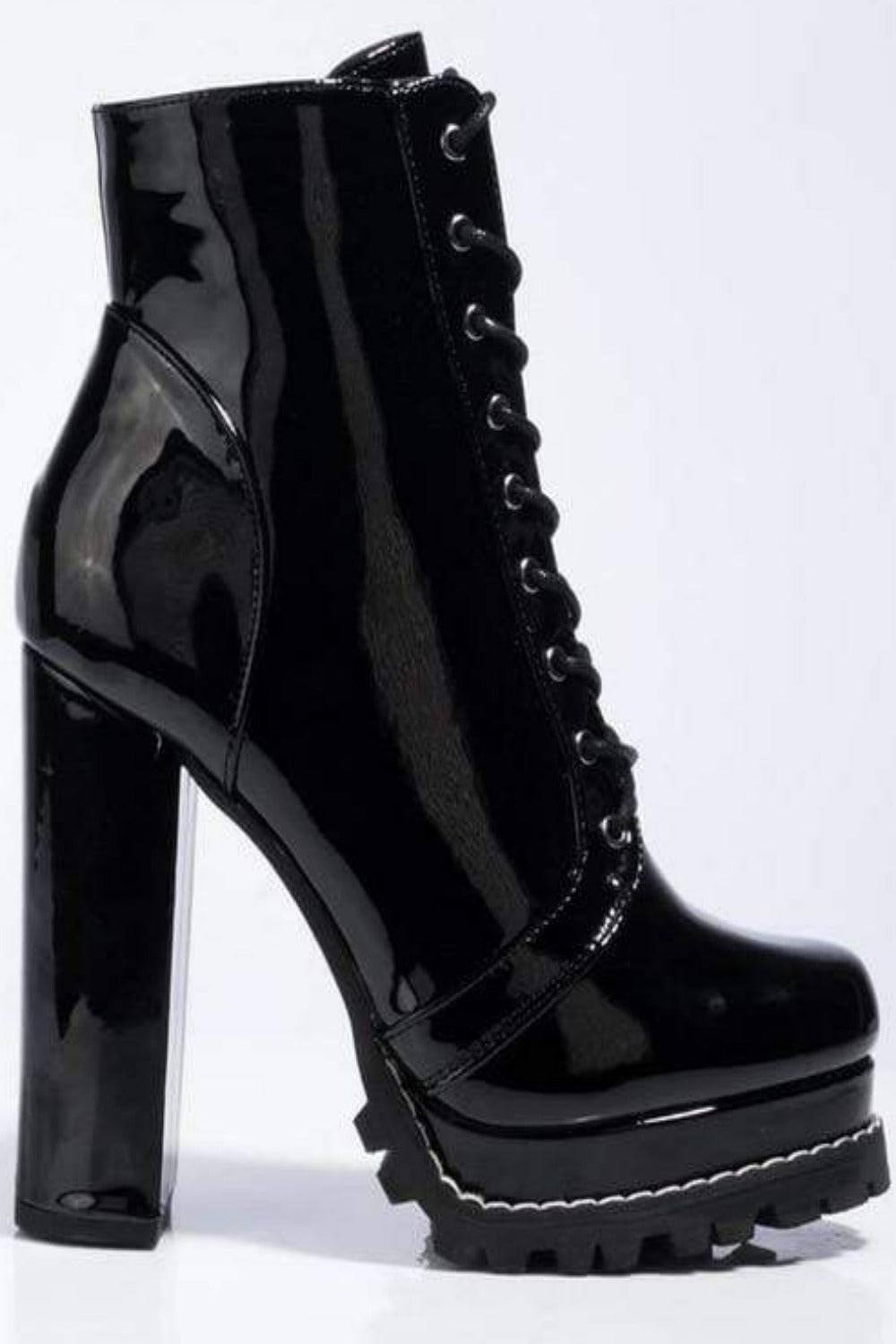 Platform Chunky Heeled Bootie - TGC Boutique - Ankle Booties