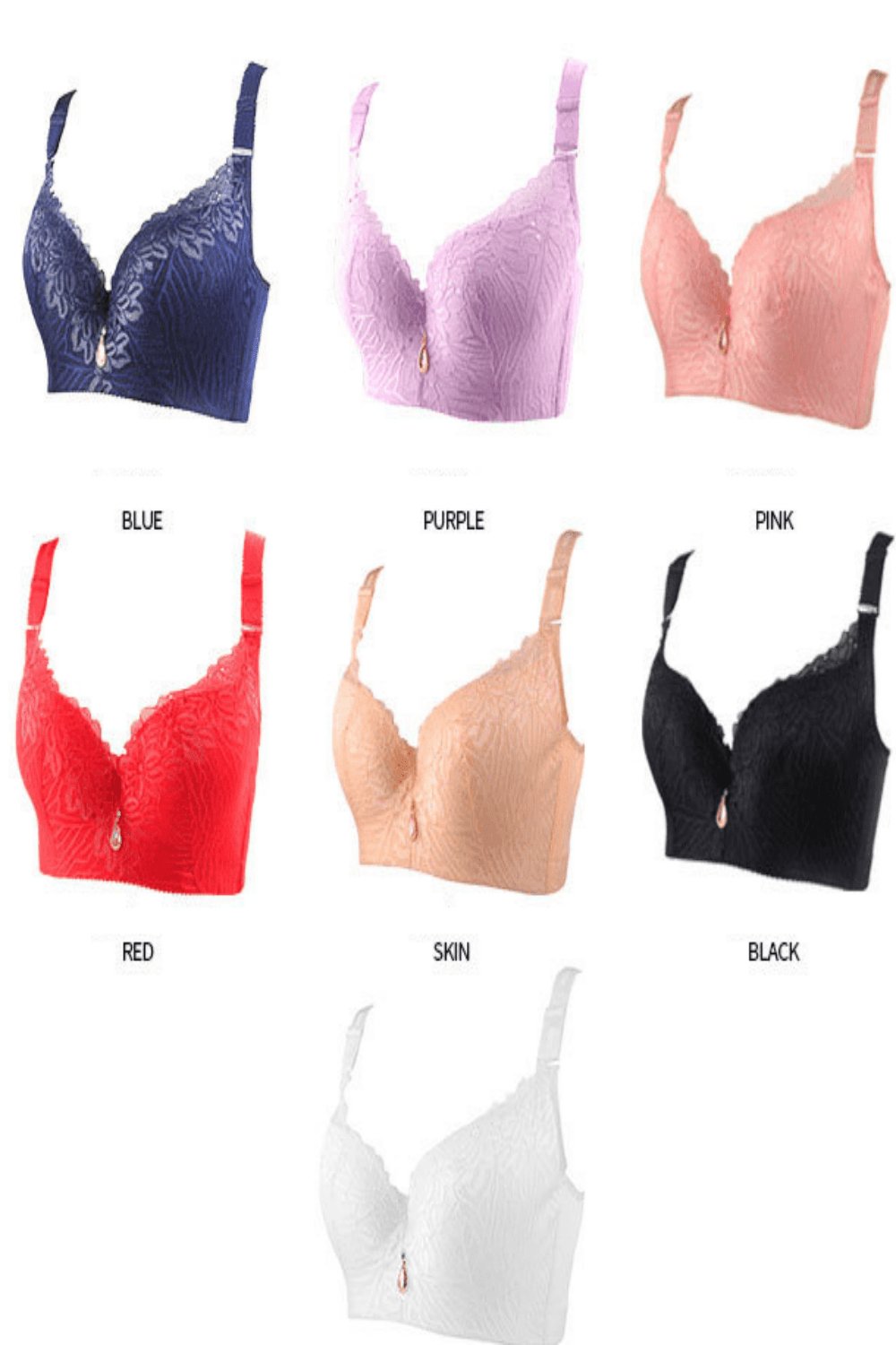 Plus Size Lace Lifting And Shaping Full Coverage Bra - TGC Boutique - Lingerie