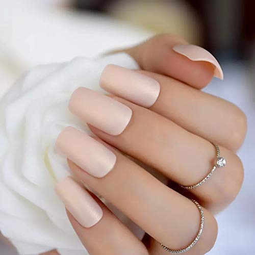 Press On Nails Beige Matte Square Nail Kit - TGC Boutique - Press On Nails