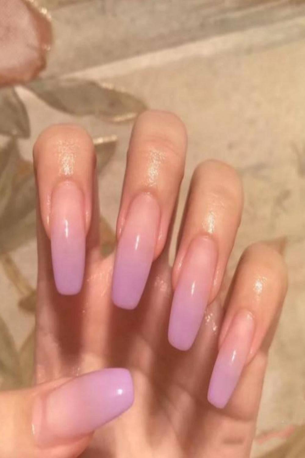 Press On Nails Glossy French Tip Matte Coffin Manicure Nail Kit - TGC Boutique - Press On Nails