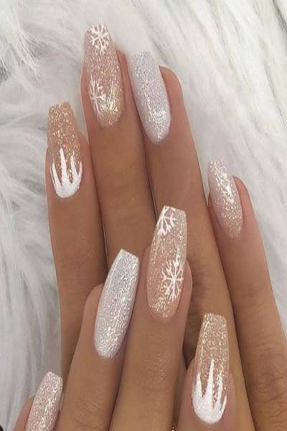 Press On Nails Glossy French Tip Matte Coffin Manicure Nail Kit - TGC Boutique - Press On Nails