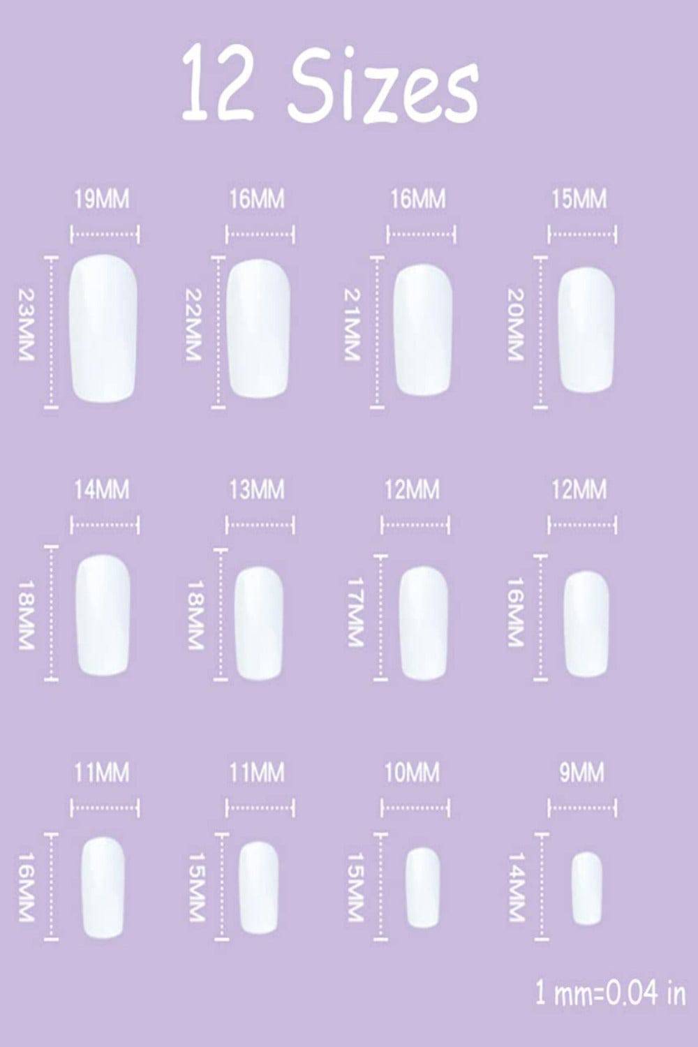 Press On Nails Kit French Tip Wave Swirl Pink And White Nails - TGC Boutique - Press On Nails