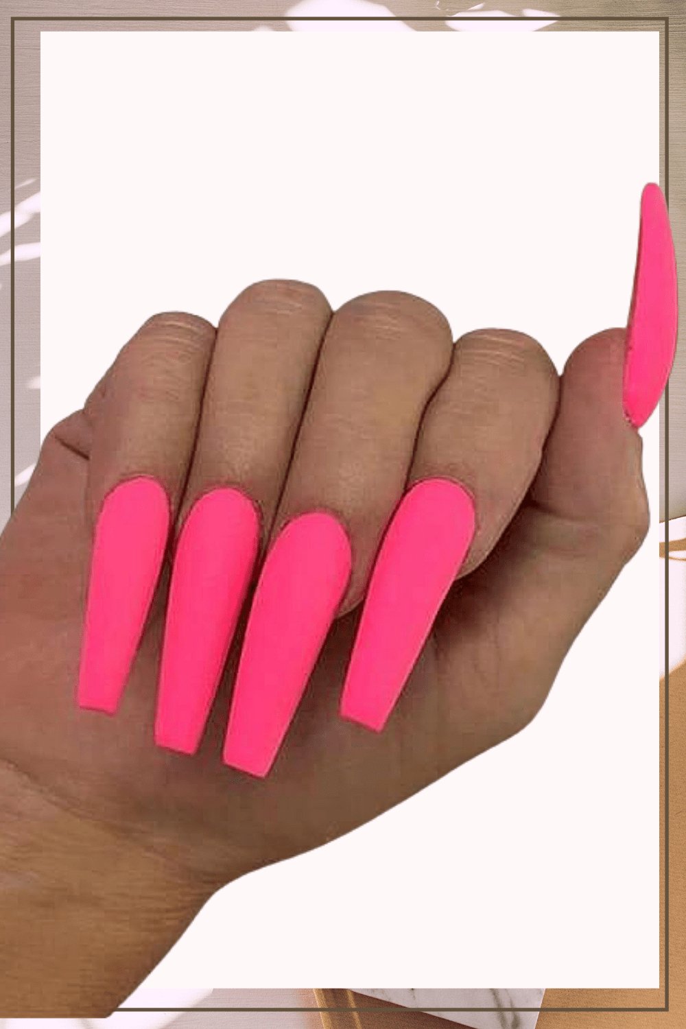 Press On Nails Matte Coffin Tip Nail Kit - TGC Boutique - Press On Nails