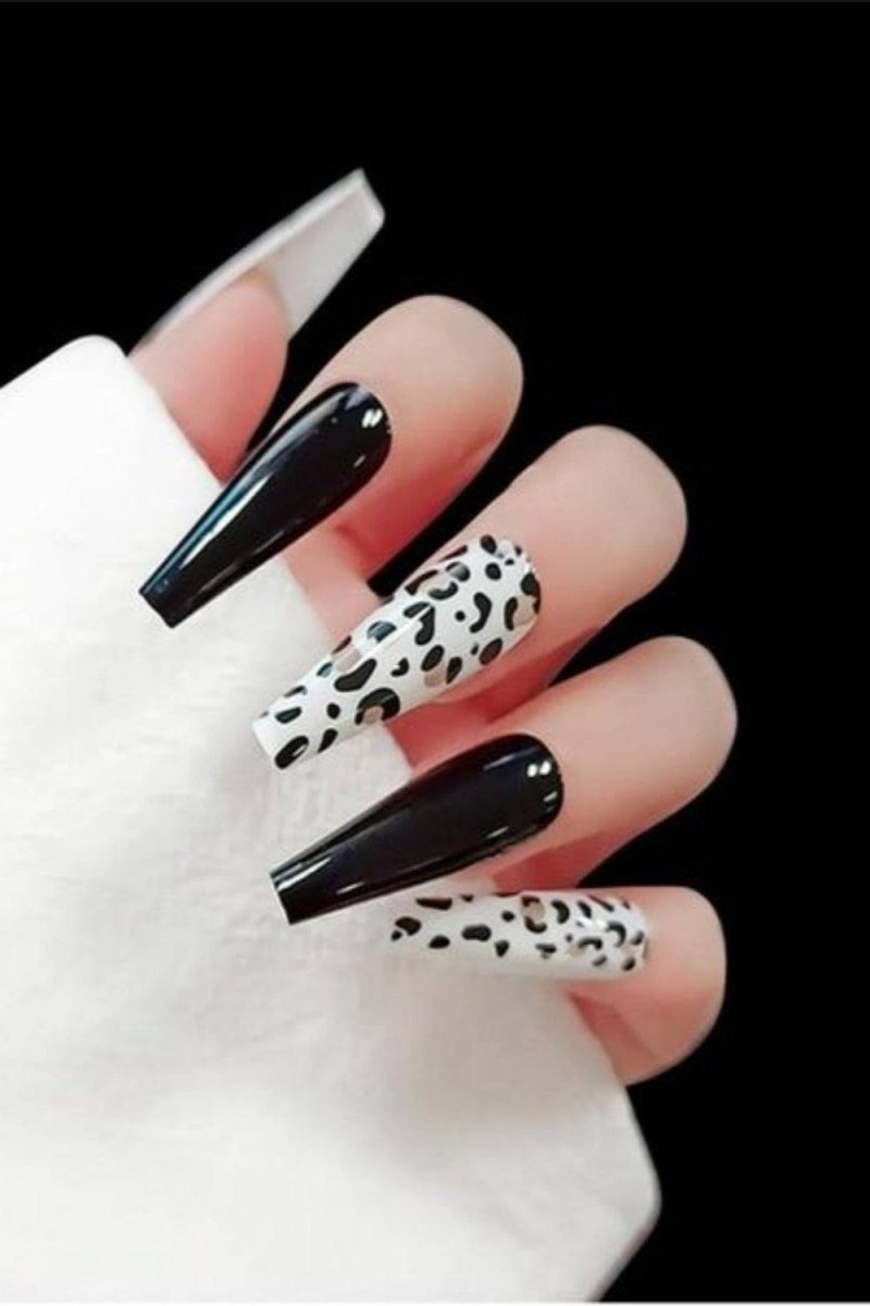 Press On Nails Matte Glossy Neon Gradient Coffin Nail Kit - TGC Boutique - Press On Nails