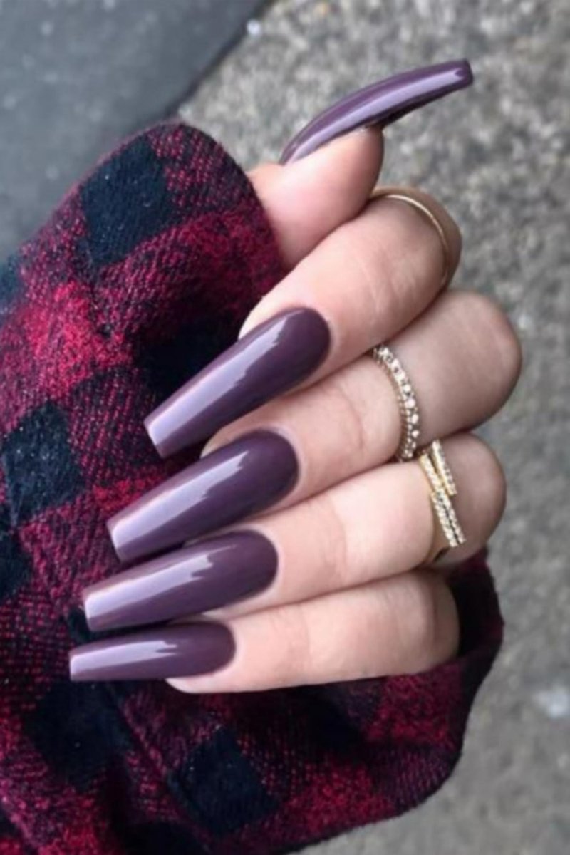 Press On Nails Matte Manicure Polish Coffin Tip Nail Kit - TGC Boutique - Press On Nails