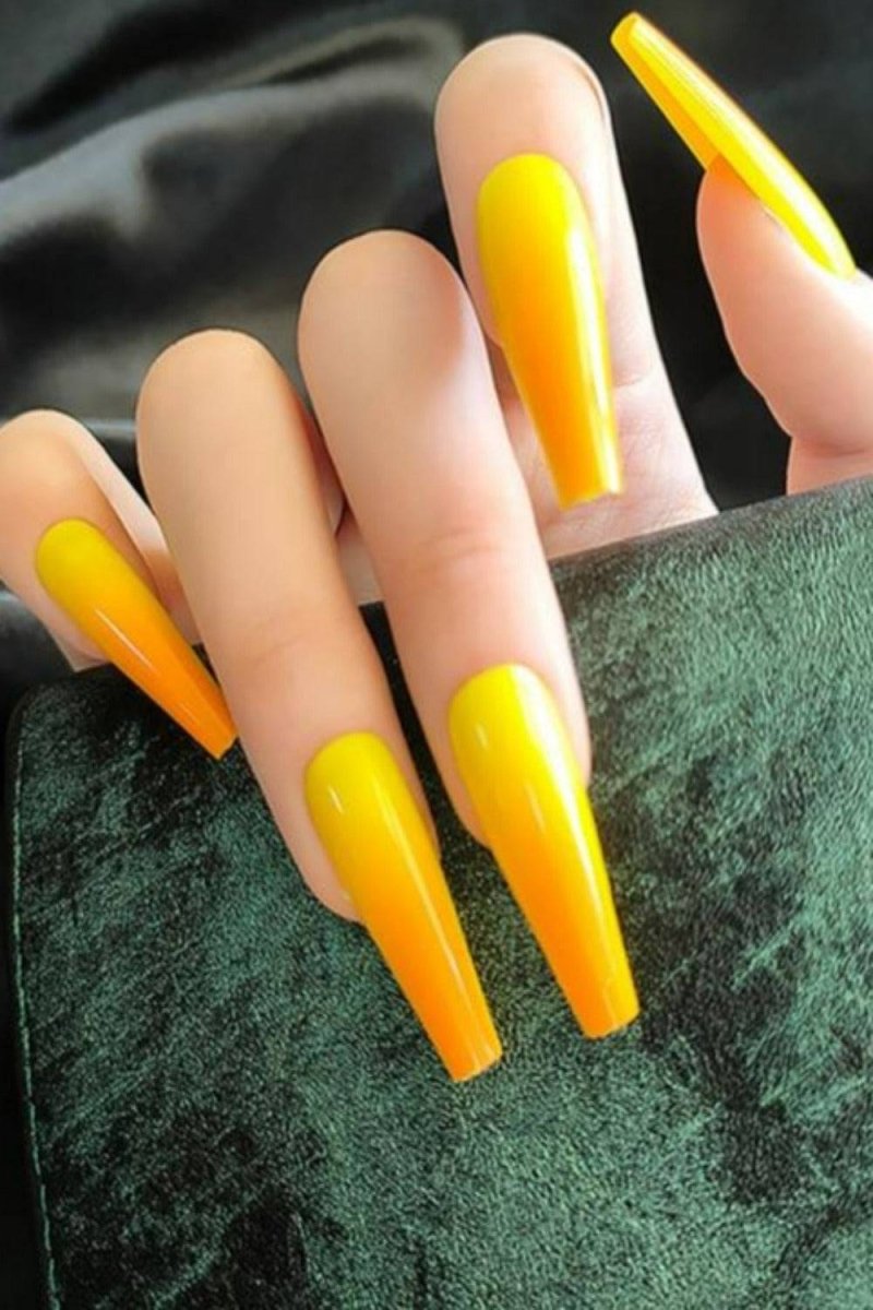 Press On Nails Matte Manicure Polish Coffin Tip Nail Kit - TGC Boutique - Press On Nails