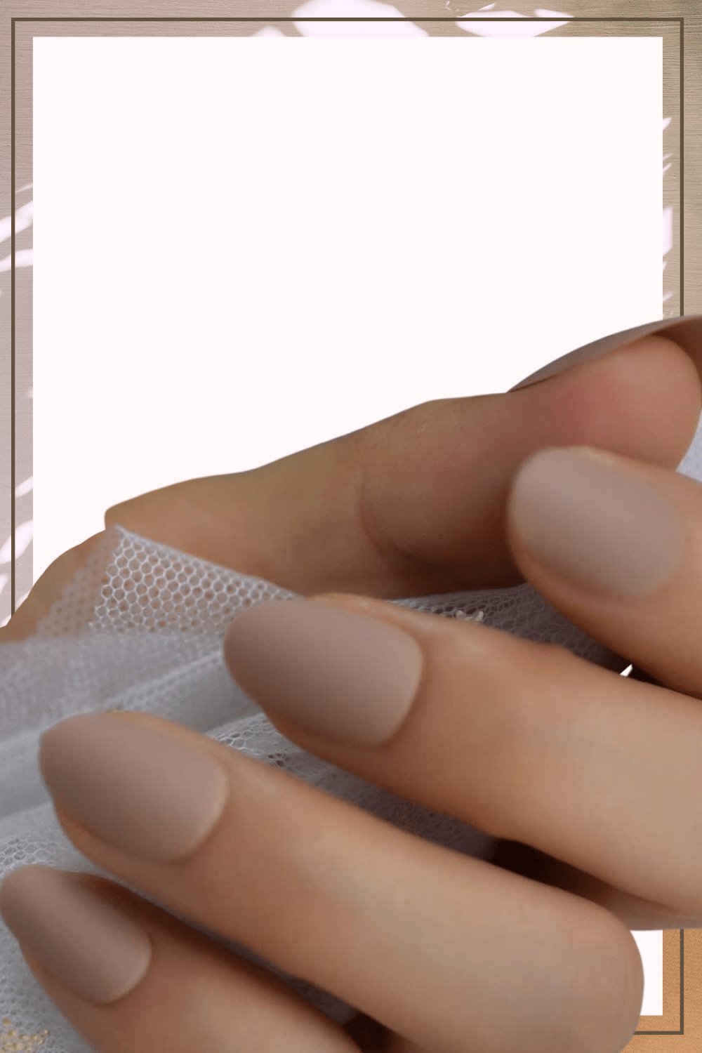 Press On Nails Nude Matte Oval Nail Kit - TGC Boutique - Press On Nails