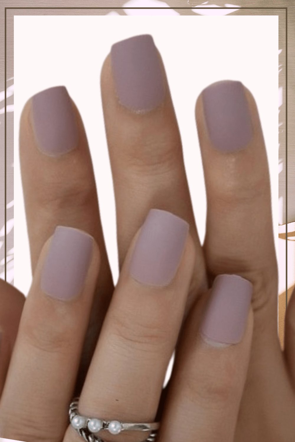 Press On Nails Short Square Matte Lavender Light Purple Nail Kit - TGC Boutique - Press On Nails
