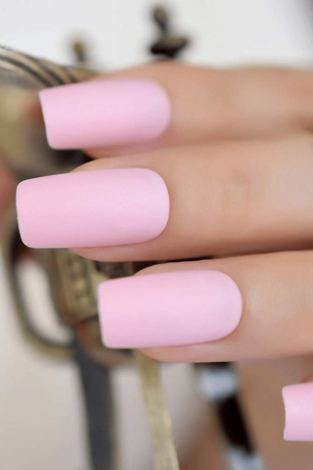 Press On Nails Square Matte Light Pink Nail Kit - TGC Boutique - Press On Nails