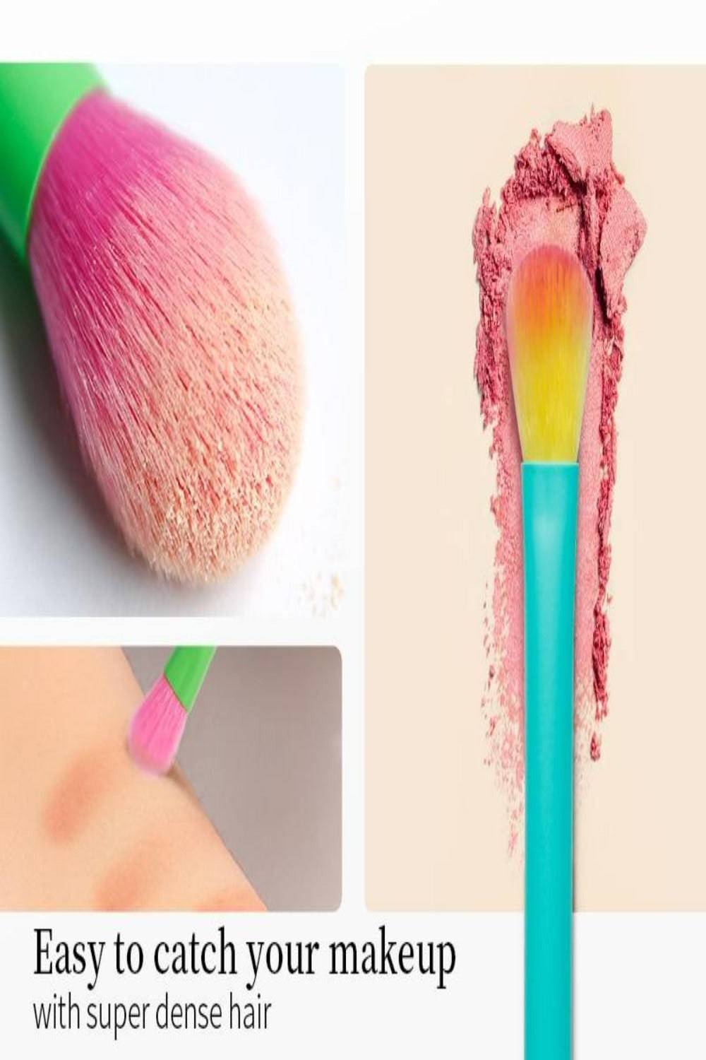 Professional Powder Foundation Eyeshadow Makeup Brush set - 15 Pcs - TGC Boutique - Makeup Brush Set