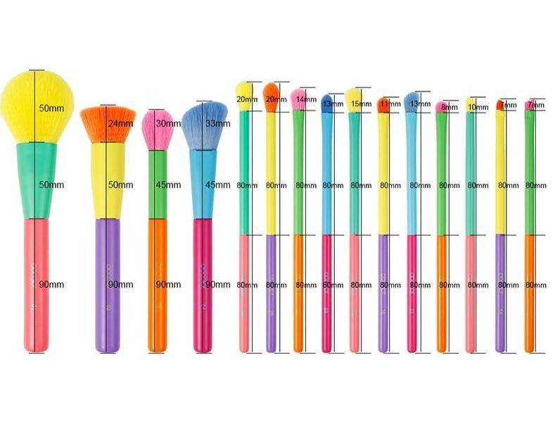 Professional Powder Foundation Eyeshadow Makeup Brush set - 15 Pcs - TGC Boutique - Makeup Brush Set