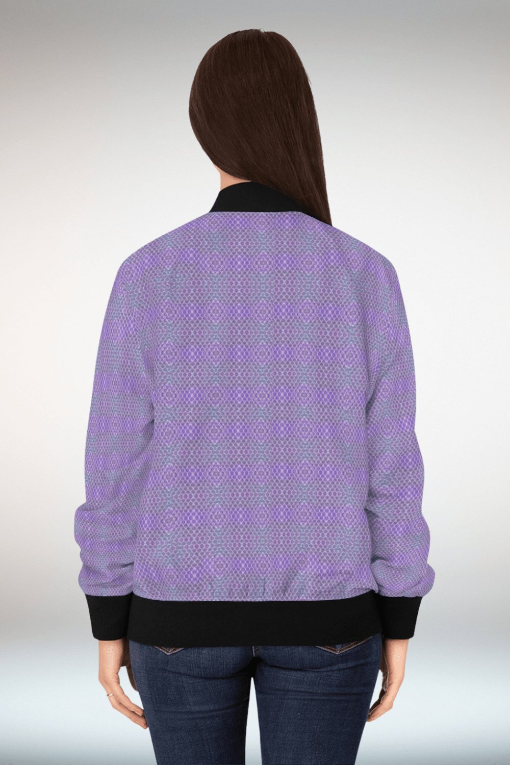 Purple X Reaction Bomber Jacket - TGC Boutique - Bomber Jacket