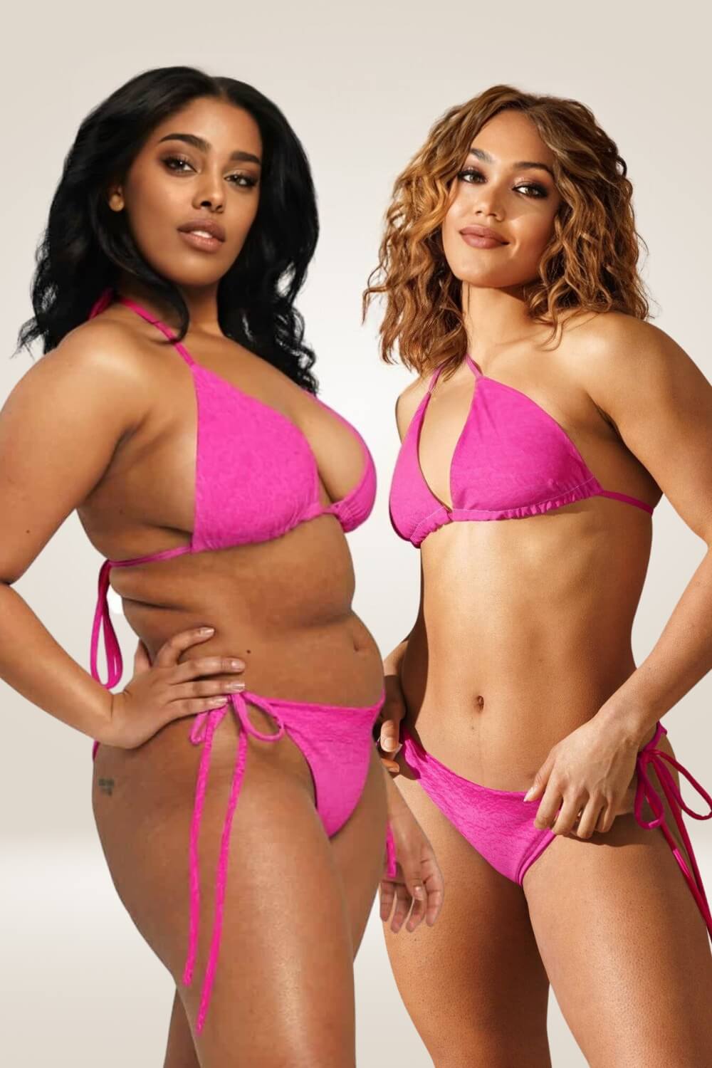 Recycled Hot Pink Plus Size Bikini - TGC Boutique - Bikini