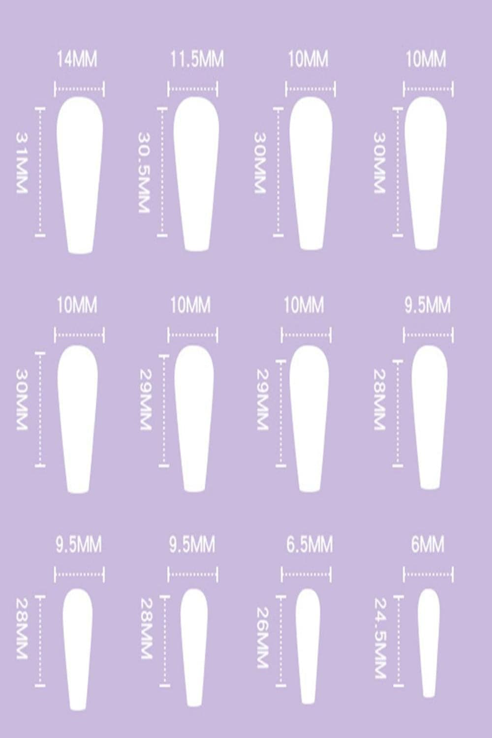 Red Heart French Tip Coffin Wave Swirl Press On Nails Kit - TGC Boutique - Press On Nails