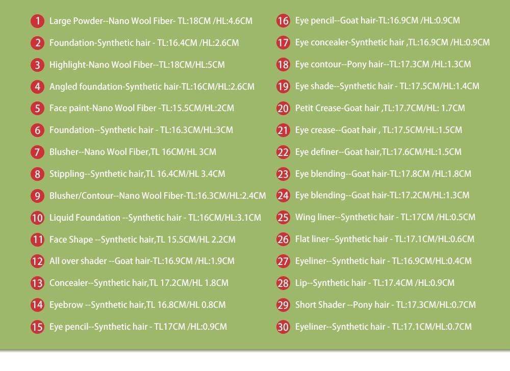 Red Professional Makeup Brush Set - TGC Boutique - Makeup Brush Set