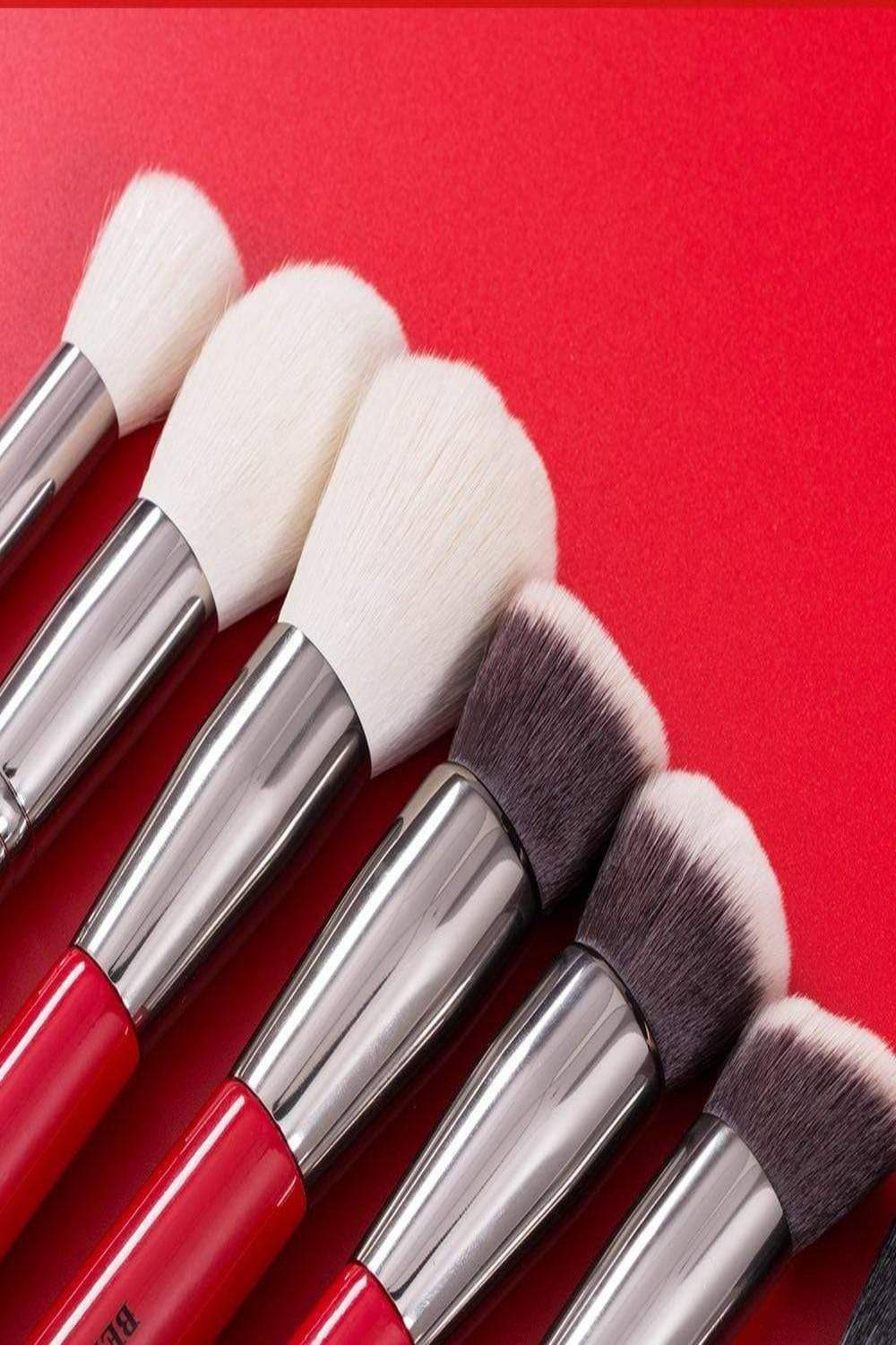 Red Professional Makeup Brush Set - TGC Boutique - Makeup Brush Set