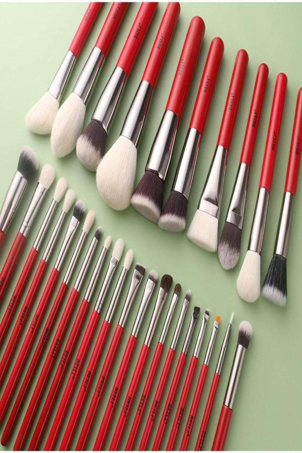 Red Professional Makeup Brush Set - TGC Boutique - Makeup Brush Set