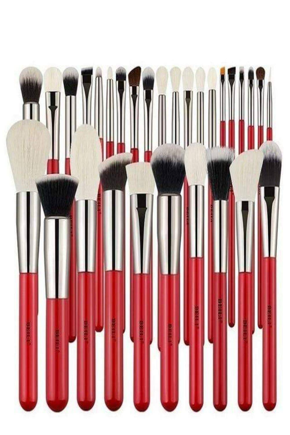 Red Professional Makeup Brush Set - TGC Boutique - Makeup Brush Set