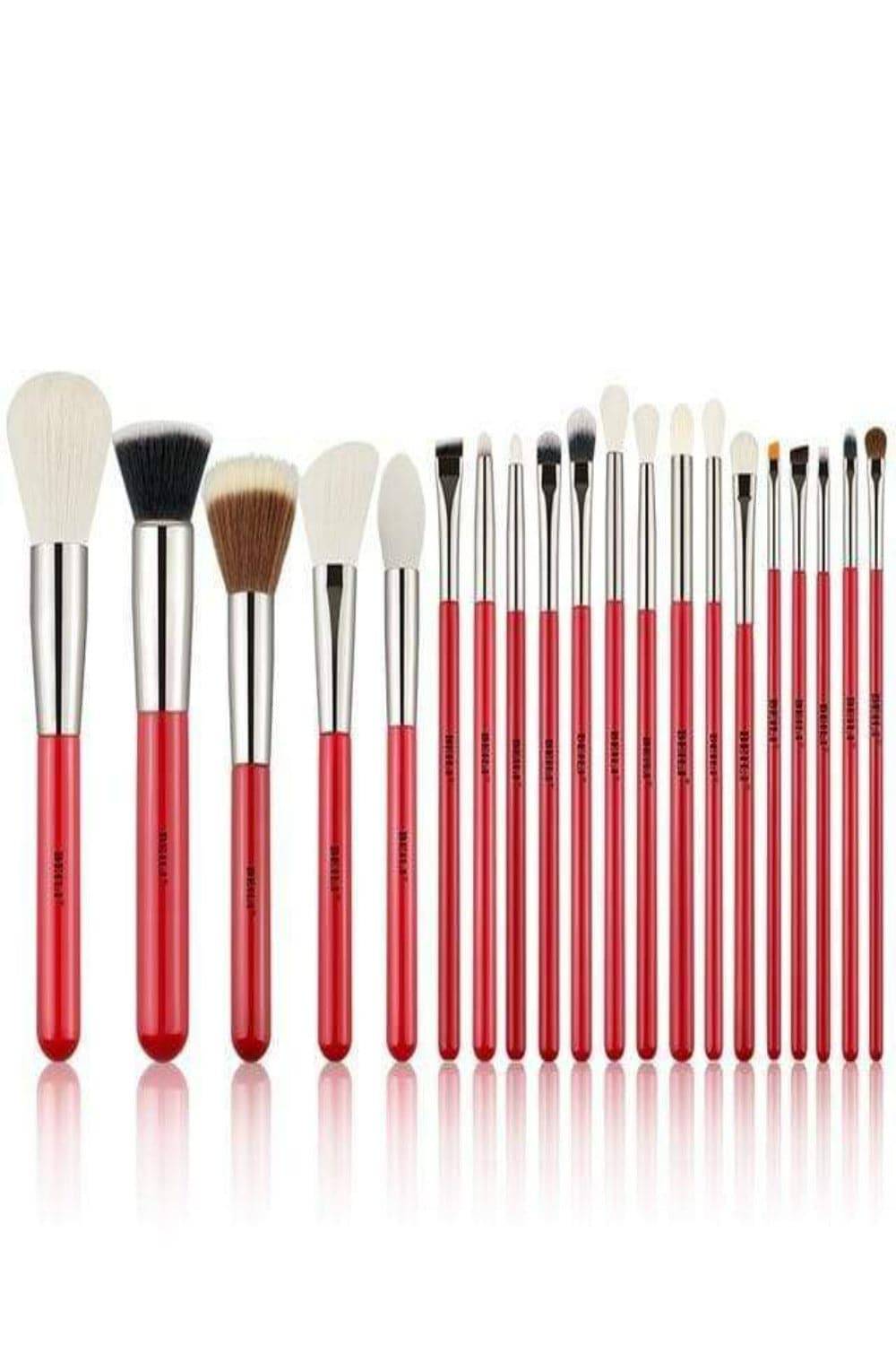 Red Professional Makeup Brush Set - TGC Boutique - Makeup Brush Set
