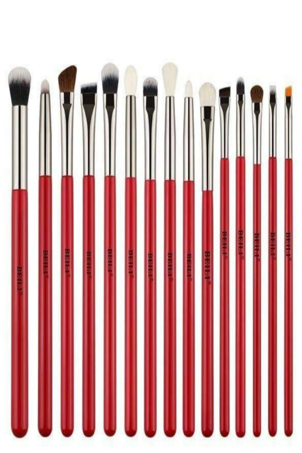Red Professional Makeup Brush Set - TGC Boutique - Makeup Brush Set
