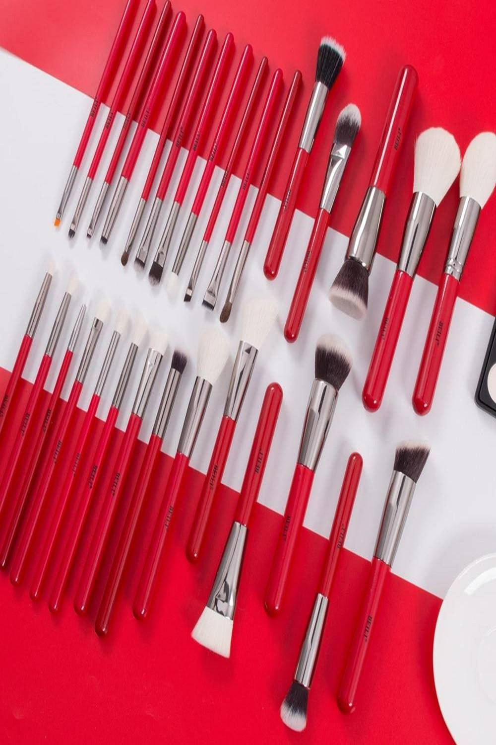 Red Professional Makeup Brush Set - TGC Boutique - Makeup Brush Set