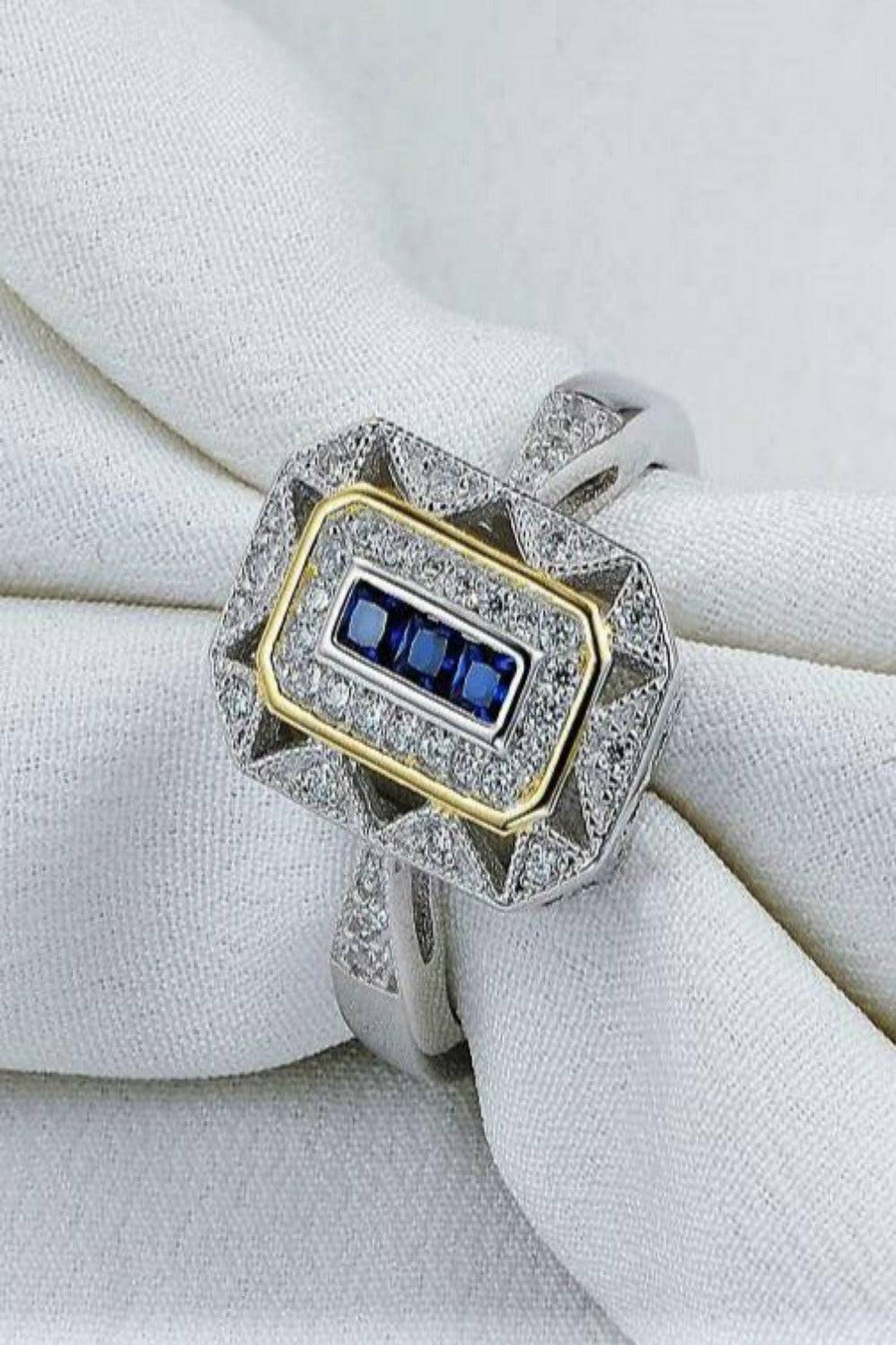 Sapphire Crush Sterling Silver Engagement Ring - TGC Boutique - rings