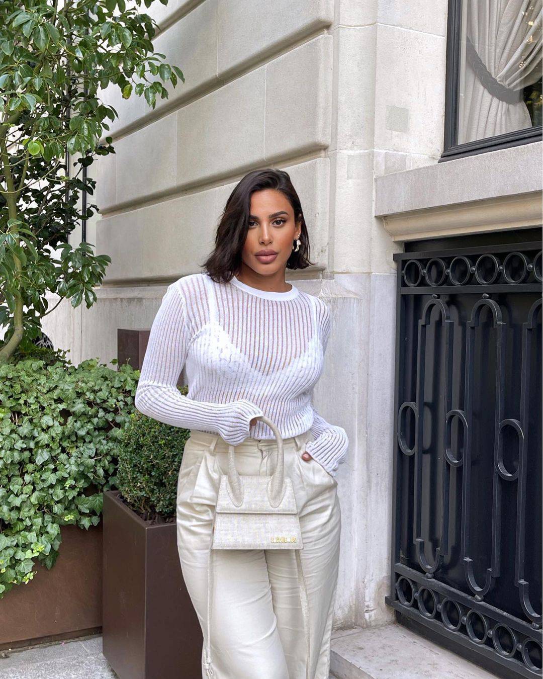 See Through Long Sleeve White Top - TGC Boutique - Top