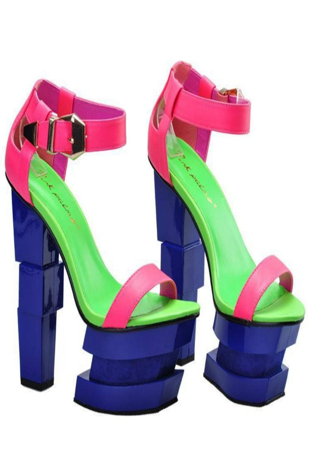 See You Soon Platform Heels - TGC Boutique - Multicolor Shoes