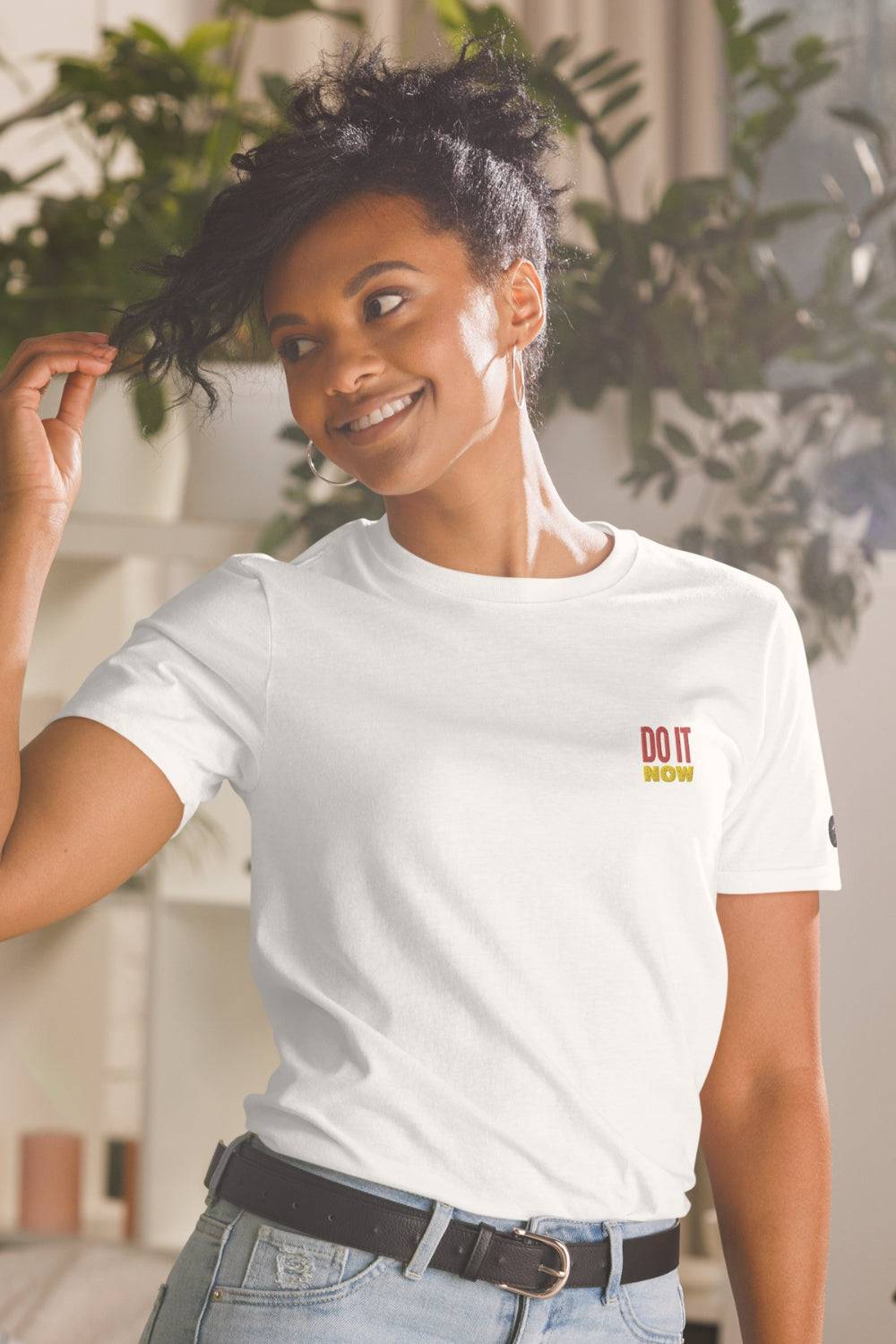 Short Sleeve "Do It Now" White T Shirt - TGC Boutique - T Shirt