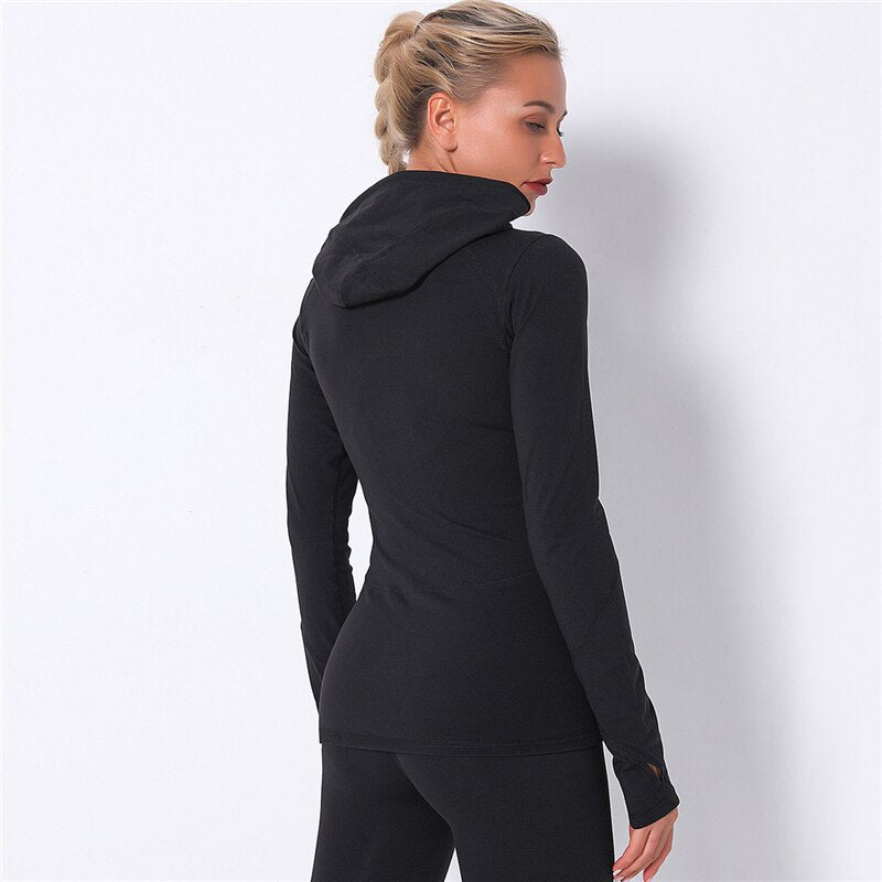 Sleek Performance Zip Up Hoodie - TGC Boutique - Active Top