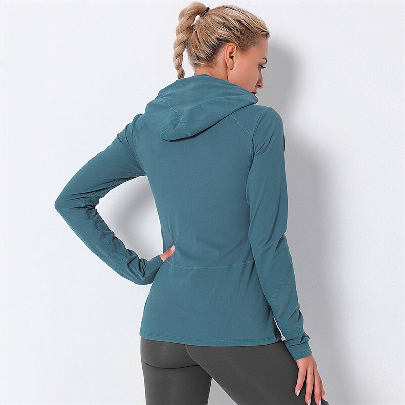 Sleek Performance Zip Up Hoodie - TGC Boutique - Active Top