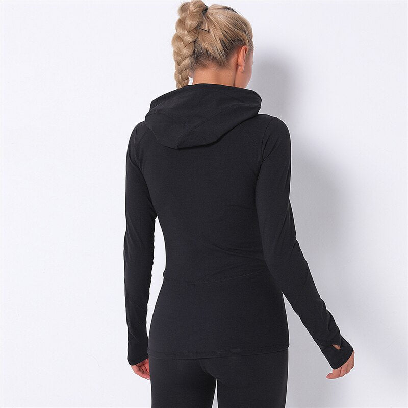 Sleek Performance Zip Up Hoodie - TGC Boutique - Active Top