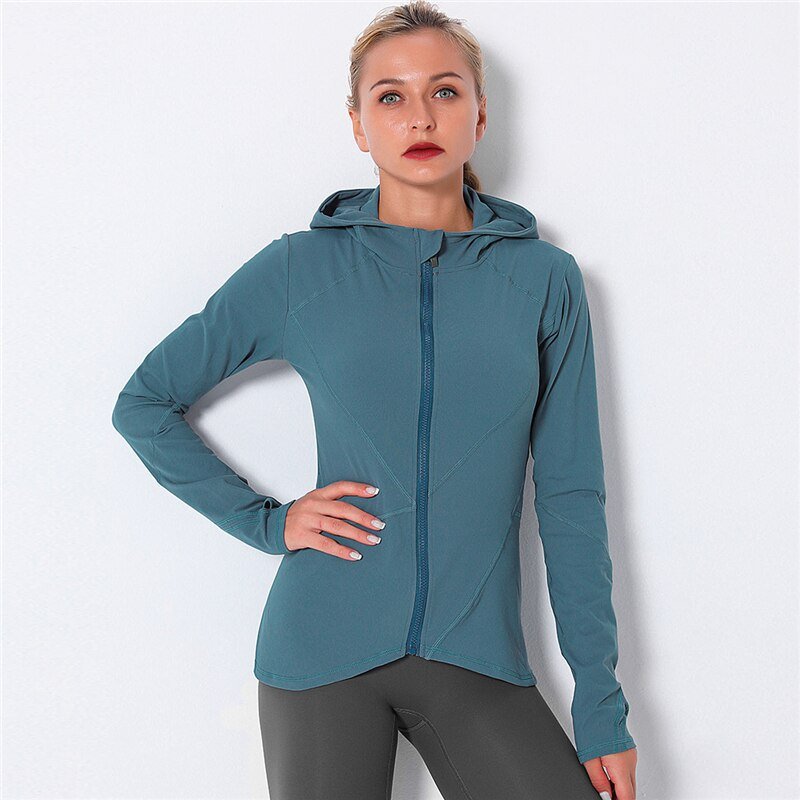 Sleek Performance Zip Up Hoodie - TGC Boutique - Active Top