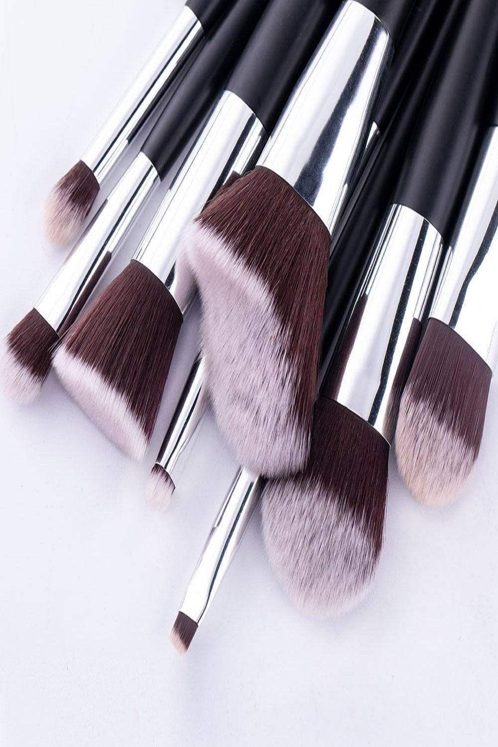 Soft Professional Makeup Brush Set With Bag - 10pcs Brushes - TGC Boutique - Makeup Brush Set