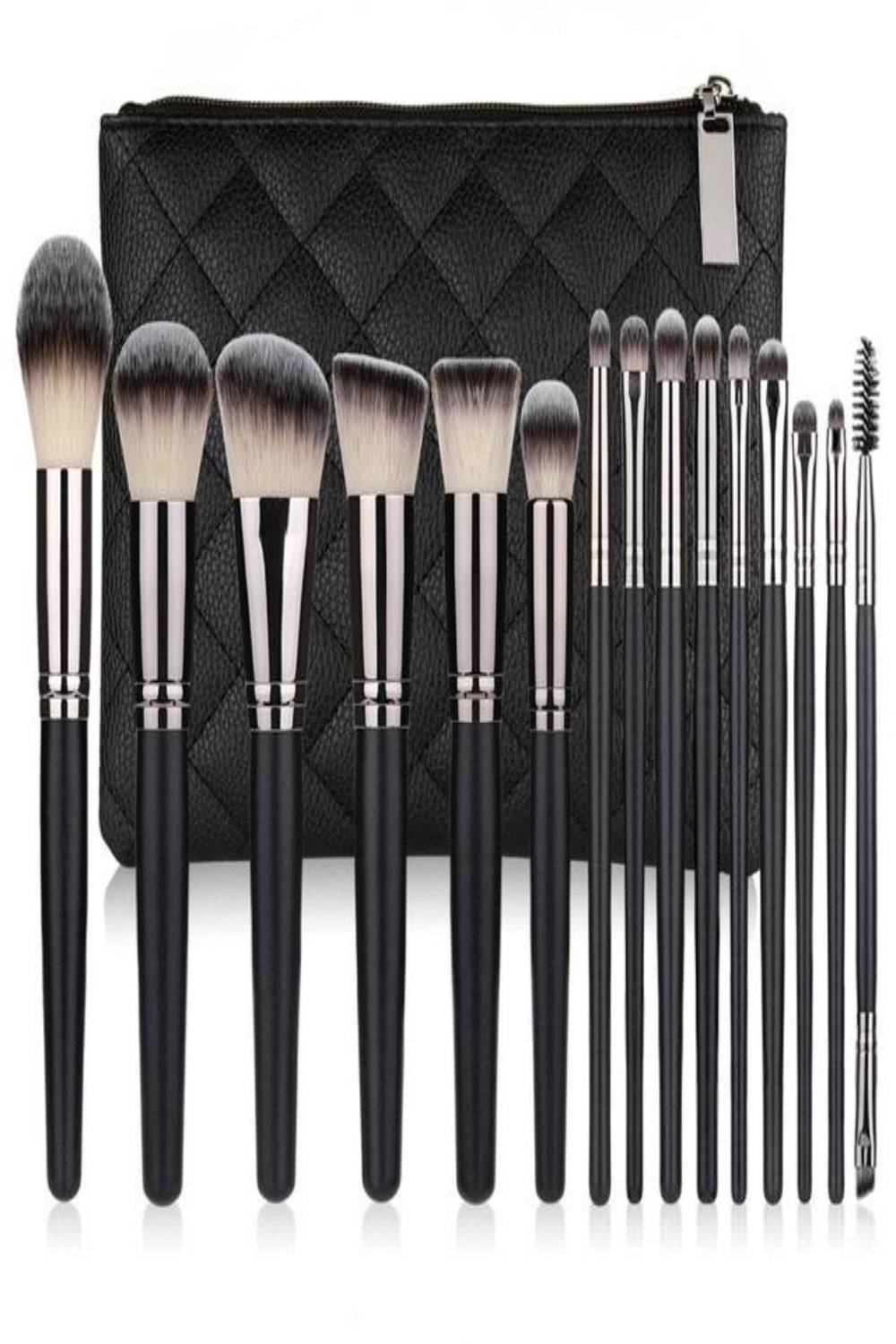 Soft Professional Makeup Brush Set With Bag - TGC Boutique - Makeup Brush Set
