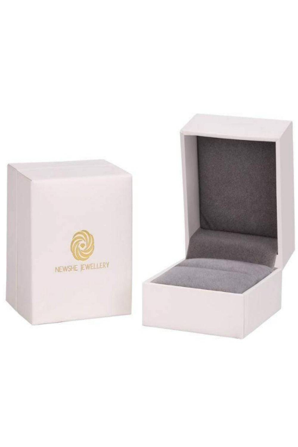 Square Cut Sterling Silver Wedding Ring Set - TGC Boutique - rings